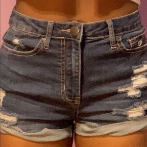 Dark Wash Short Shorts
